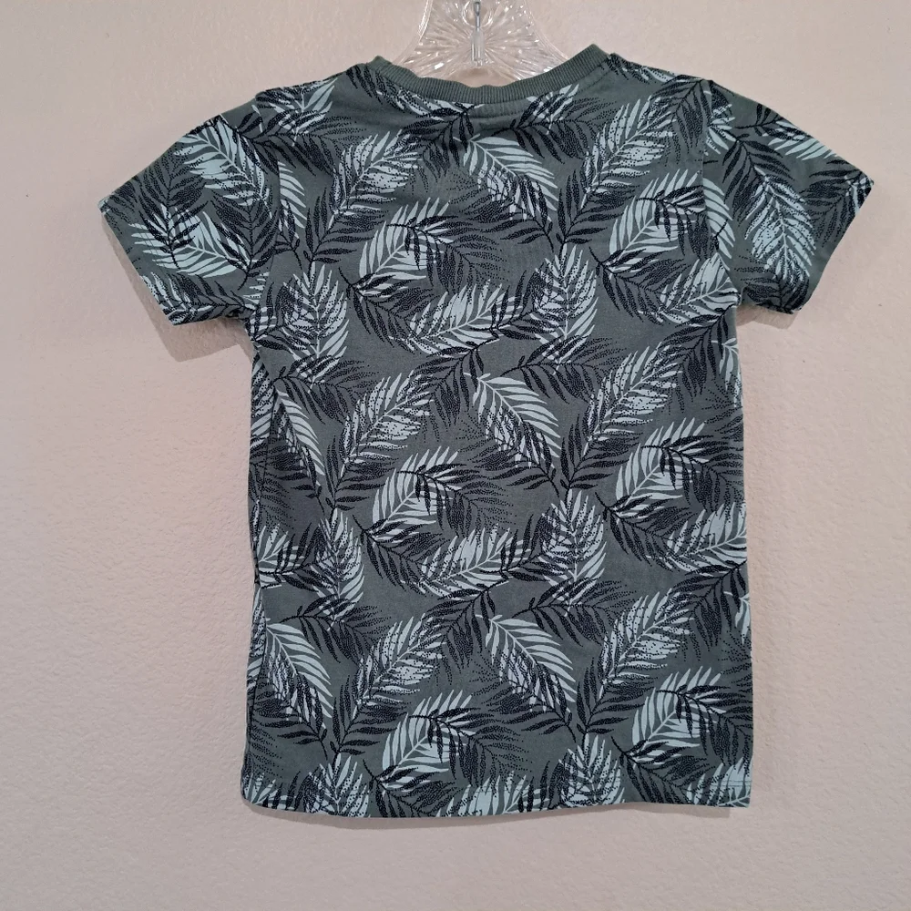 Kokonoko Leaf Pattern Kids T-Shirt Size 7